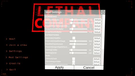 The Lethal Company Mod Database .